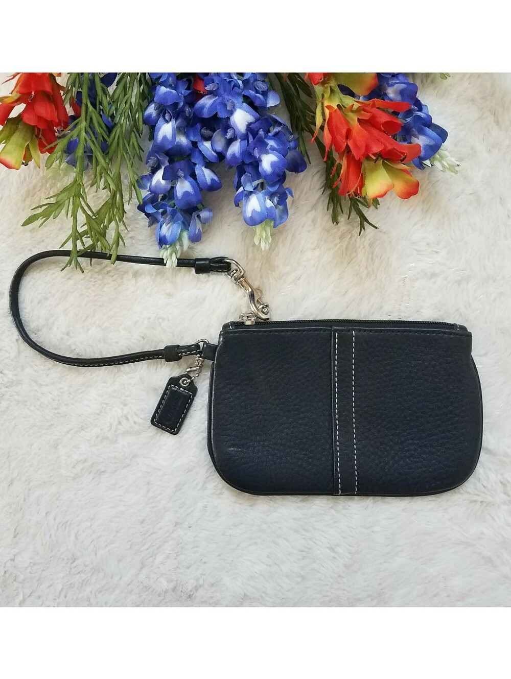 Coach Pebble Wristlet